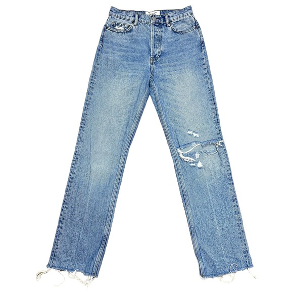 Reformation Cynthia High Rise Straight Cropped Jeans Size 24 - Picture 1 of 5